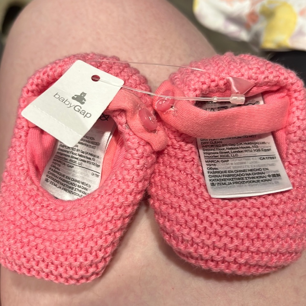 Baby gap slip on slippers